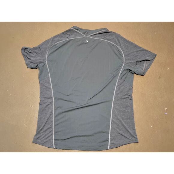 Lululemon Square Neck Short Sleeve Athletic Training Shirt in‎ Green Size XL - Picture 2 of 4